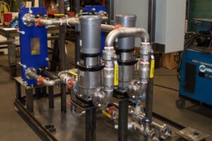 Alfa Laval Heat Exchangers on Pump Skid